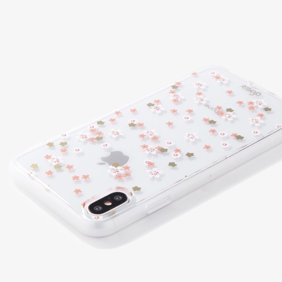 NWT Sonix iPhone Case Floral Pink & White Rhinestone - X/XS - Picture 1 of 6